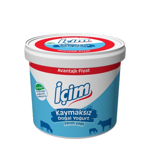 İçim Yarım Yağlı Kaymaksız Yoğurt 3000gr